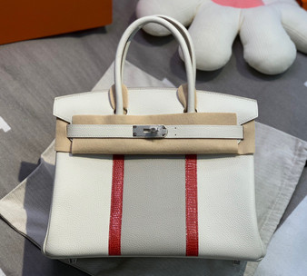 Hermès Birkin 35 White Club Bag PHW