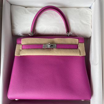 Hermès Magnolia Kelly 25  Togo Palladium Hardware Hermès Magnolia Kelly 25  Togo Palladium Hardware