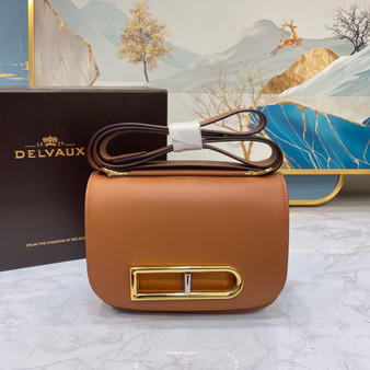 Delvaux Lingot in Tan Olen Calf