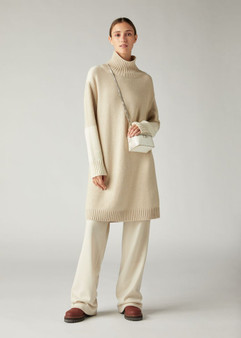 Loro Piana Grassmoor Dress  Baby Cashmere Natural Melange/nougat Loro Piana Grassmoor Dress  Baby Cashmere Natural Melange/nougat