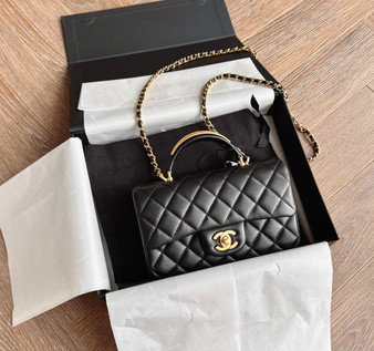 Chanel MINI FLAP BAG WITH TOP HANDLE 