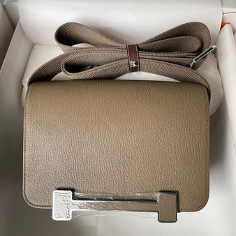 Hermès Geta Etoupe Chevre Palladium Hardware Hermès Geta Etoupe Chevre Palladium Hardware