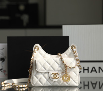 Chanel Cruise 2023 HOBO BAG WHITE
