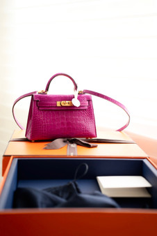 Hermès Kelly 20 Mini II Sellier  Rose Scheherazade Alligator Gold Hardware   Hermès Kelly 20 Mini II Sellier  Rose Scheherazade Alligator Gold Hardware