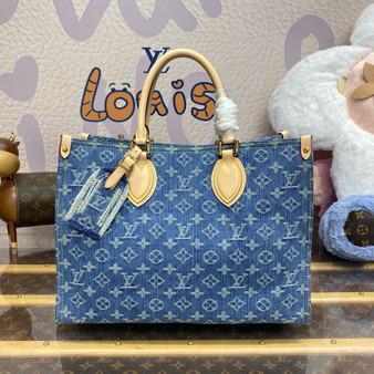 Louis Vuitton M46871 Denim ONTHEGO tote bag 
