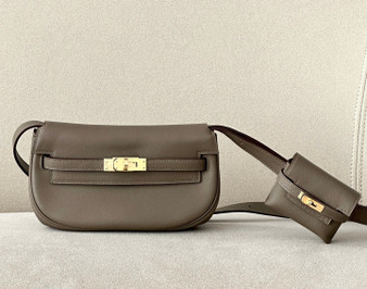 Hermès Kelly Moove Etoupe Swift Gold Hardware Hermès Kelly Moove Etoupe Swift Gold Hardware