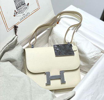 Hermès Constance 1-24 Nata Epsom Palladium Hardware