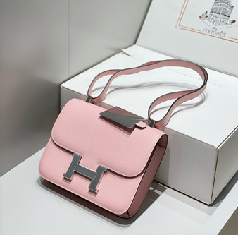 Hermès Constance 1-24 Pink Sakura Epsom Palladium Hardware