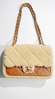 Chanel Large Shearling Lambskin FLAP BAG