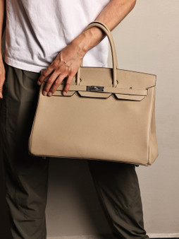 Hermes Trench Birkin 40 Epsom leather Palladium Hardware Hermes Trench Birkin 40 Epsom leather Palladium Hardware