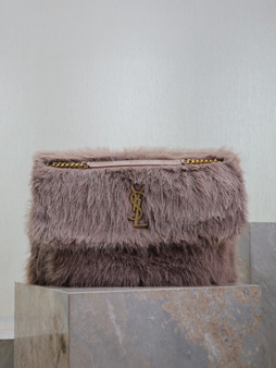 Saint Laurent NIKI LARGE IN FEATHERS TERRACOTTA