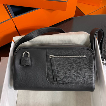 Hermes Evercolor Nouveau On Body Bag Black