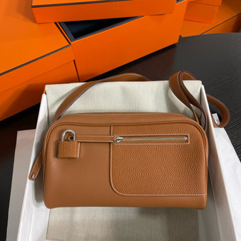 Hermes Evercolor Nouveau On Body Bag Gold