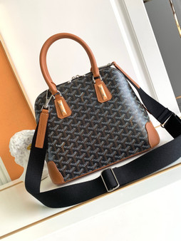 Goyard Vendôme PM Bag Black & Tan Goyard Vendôme PM Bag Black & Tan