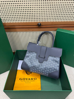 Goyard Saigon Tote Grey Goyardine Canvas Palladium Hardware Goyard Saigon Tote Grey Goyardine Canvas Palladium Hardware