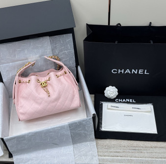 Chanel SPRING-SUMMER 2025   CHANEL 25 SMALL HANDBAG LIGHT PINK
