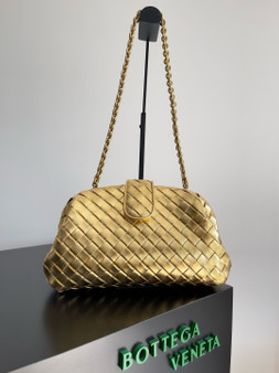 Bottega Veneta Small Lauren 1980 Gold