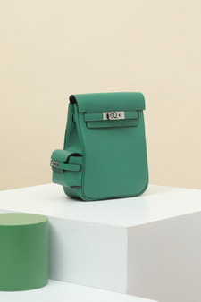 HERMÈS KELLY JUMP BAG U4 Vert vertigao SWIFT LEATHER  PALLADIUM HARDWARE