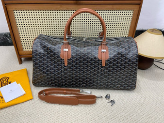 Goyard Boston 50 bag Black & Tan