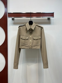Louis Vuitton Spring/Summer 26 cropped cotton jacket with epaulets