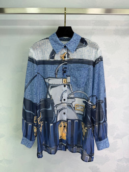 Fendi 2026 Spring/Summer Printed Collared Shirt