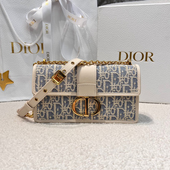 Dior 30 Montaigne East-West Oblique Canvas Bag