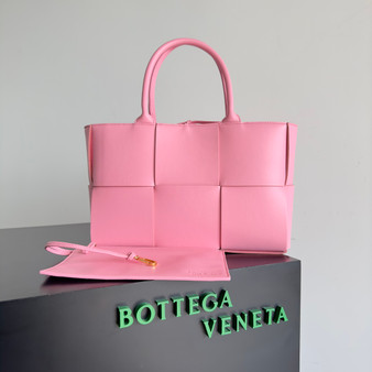 Bottega Veneta Arco Tote - Pink Flamingo