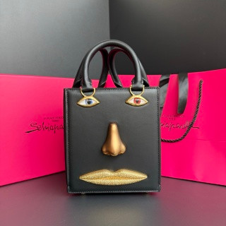 Schiaparelli Face Bag Blue Red Handle