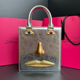 Schiaparelli Serrure Clutch Yellow Gold