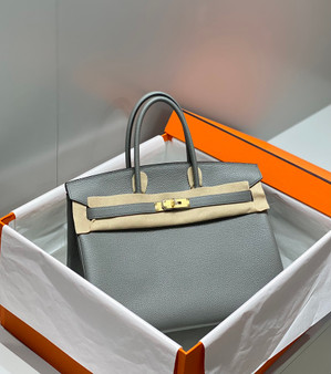 Hermès Birkin Cumulonimbus Cloud Grey Togo Leather Palladium Hardware Bag