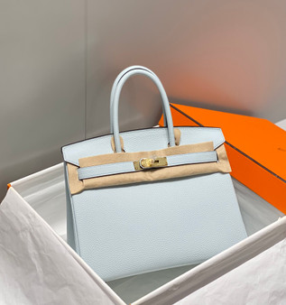 Hermès Birkin Bleu Saphir Sapphire Blue Togo Leather Gold Hardware Bag