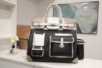 Hermès Birkin Cargo 40 HSS "Himalaya Touch" Special Order Multi-Pocket with Diamond Hardware