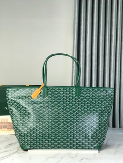 Goyard Artois GM Tote Bag (68 cm) in Green Goyardine Canvas