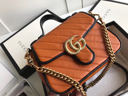 gucci marmont cognac