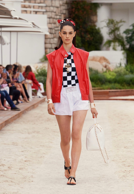 Chanel Cruise 2022/23 Calfskin Vest Red