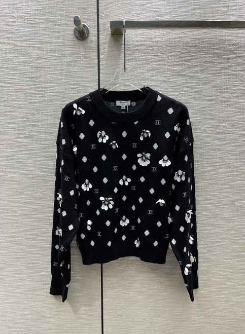 Chanel Embroidered Cashmere Sweater  SS2023 