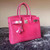 Hermes Fuchsia Nile crocodile Birkin 35cm Palladium Hardware