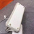 Hermes Limited Edition Blanc & Gris Perle Ghillie Kelly 32cm Swift Palladium Hardware
