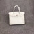Hermes White Birkin Bag 30cm Epsom Palladium Hardware