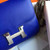  Hermes 7T Blue Electric  Constance Togo leather 18cm Palladium Hardware