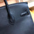 Hermes Black Birkin 25 cm Epsom Palladium Hardware