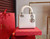 Christian Dior White  Alligator Mini Lady Dior Tote with gemstone hardware