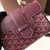 Goyard Saigon Mini  Leather Cross Body Bag Bordeaux