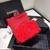 Chanel Small Shearling Lambskin Flap Bag Bright Red