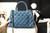 Chanel Mini Coco Handle Bag with Calfskin Handle Blue