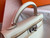 Hermès Craie Kelly Mini II Epsom Palladium Hardware