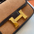 Hermès Brown Corduroy Constance 19cm  Gold GHW