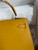  HERMES KELLY 28 SELLIER JAUME AMBRE EPSOM PALLADIUM HARDWARE