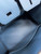 HERMES LIMITED EDITION BLEU THALASSA GRIZZLY BIRKIN 25 WITH PERMABRASS HARDWARE