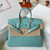  Hermes Blue Atoll 3P Birkin 25cm Togo Palladium Hardware